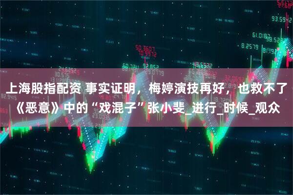 上海股指配资 事实证明，梅婷演技再好，也救不了《恶意》中的“戏混子”张小斐_进行_时候_观众
